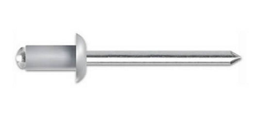 100 Pezzi Rivetti a strappo in alluminio mandrino acciaio zincato Diametro 6 mm