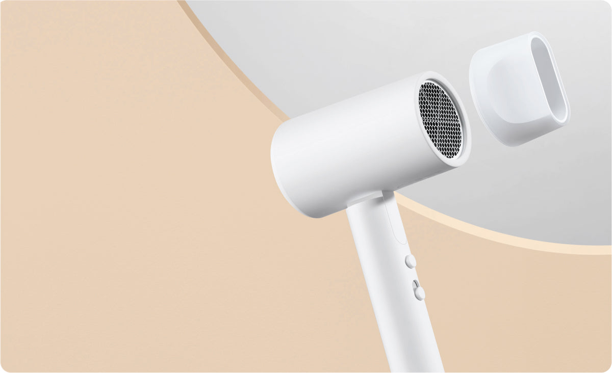 Xiaomi H101 Asciugacapelli Da Viaggio Phon Ioni Compatto Pieghevole 1600W Bianco
