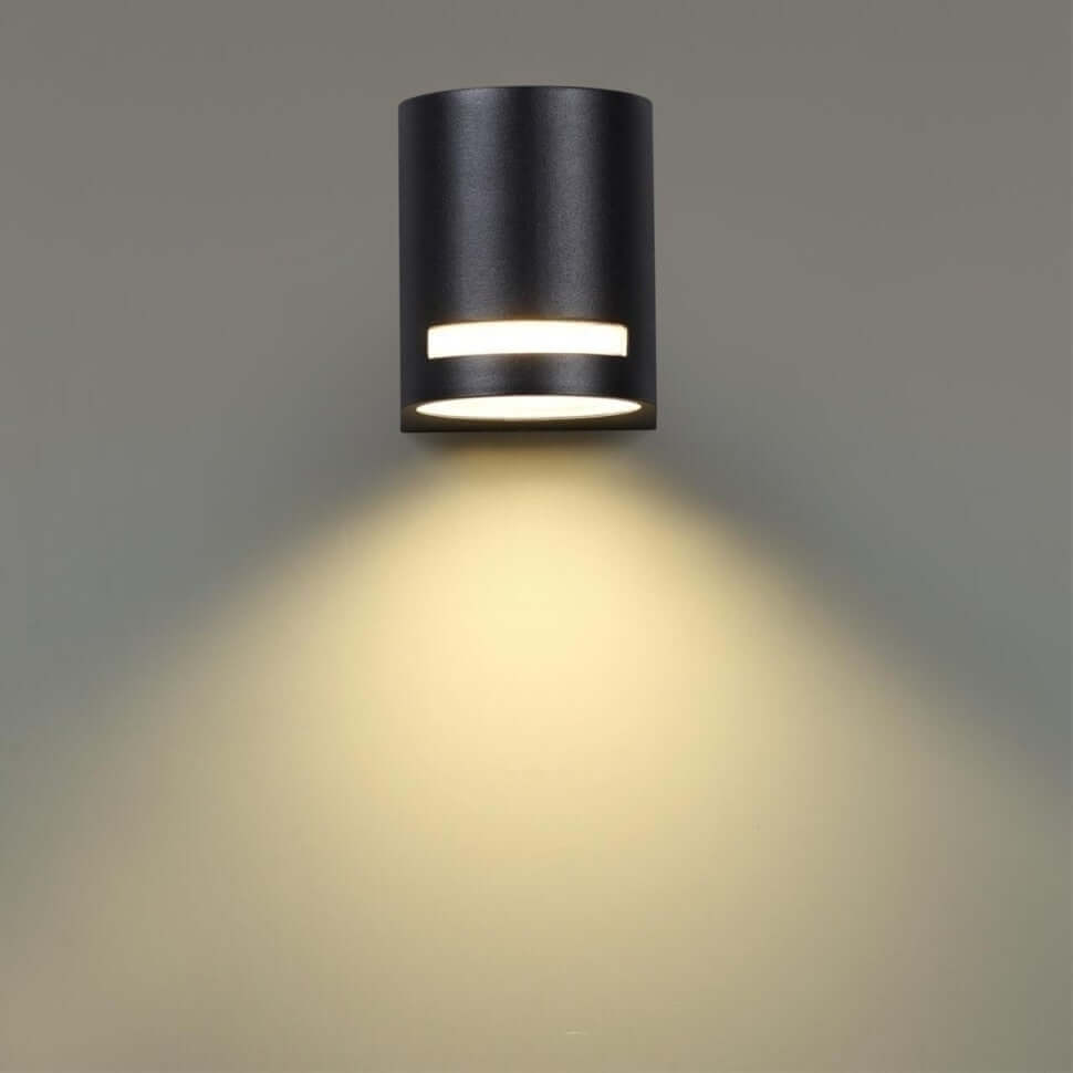 Applique da muro Wall Light 1 Luce Lampadina GU10 IP54 Bianco o Nero