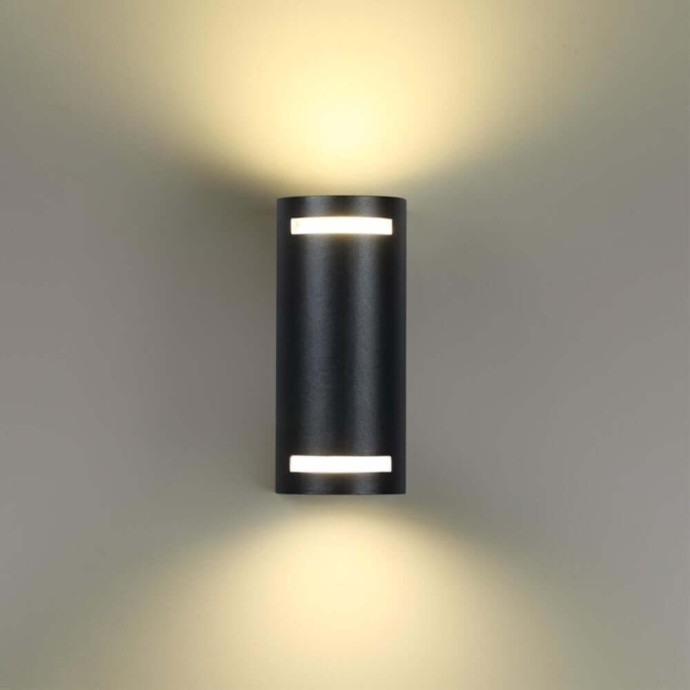 Applique Portalampada Wall Light IP54 doppio Lampadine GU10 IP54 Bianco Nero