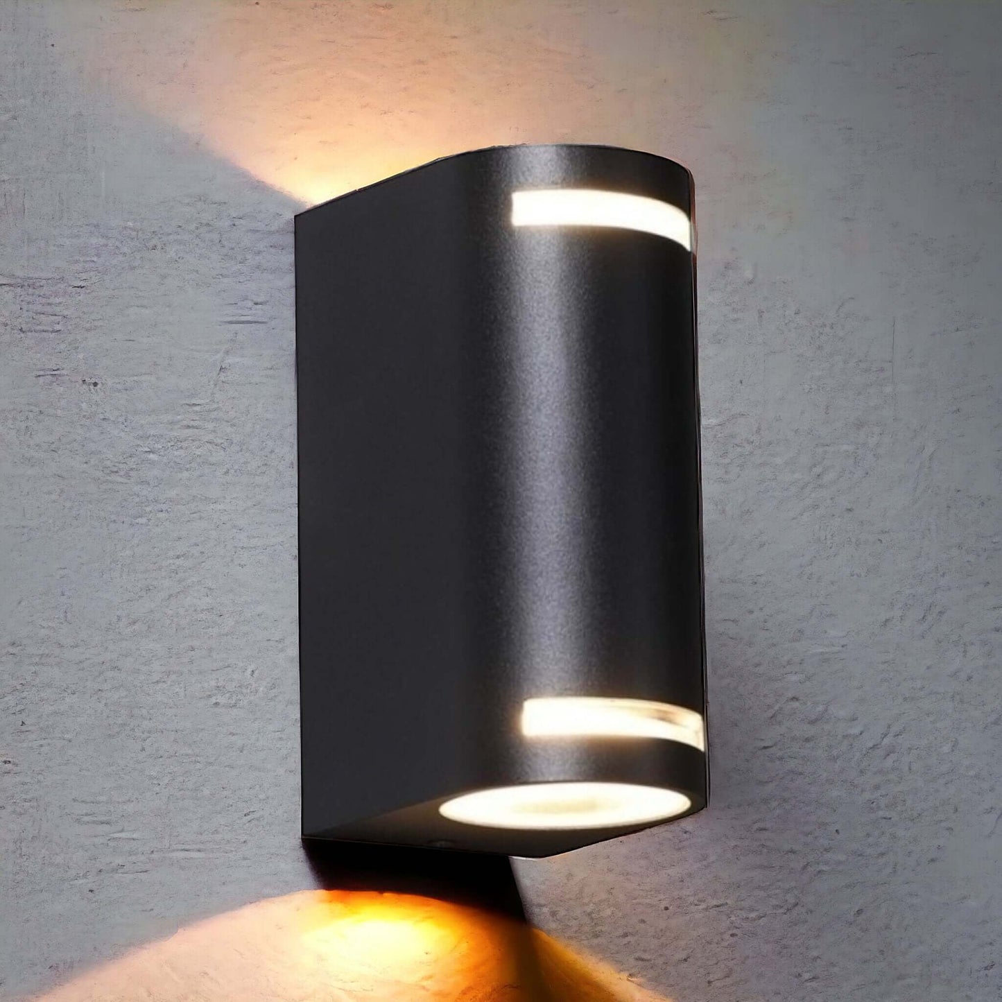 Applique Portalampada Wall Light IP54 doppio Lampadine GU10 IP54 Bianco Nero