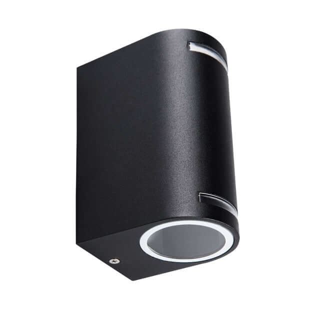 Applique Portalampada Wall Light IP54 doppio Lampadine GU10 IP54 Bianco Nero