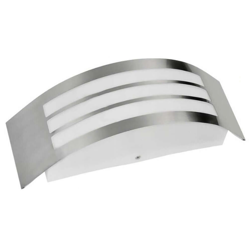 Applique Portalampada da Muro colore Acciaio Wall Light Esterno Lampadine E27