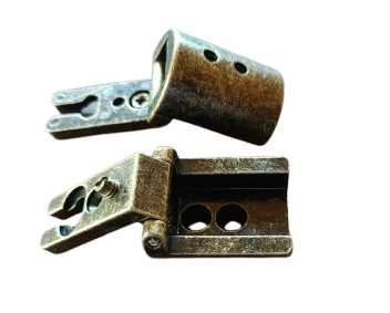 Cerniera per Armadio Mobili Anticata - Stile Arte Povera, Finitura Bronzata, Scodellino Diametro 27mm