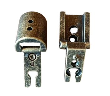 Cerniera per Armadio Mobili Anticata - Stile Arte Povera, Finitura Bronzata, Scodellino Diametro 27mm