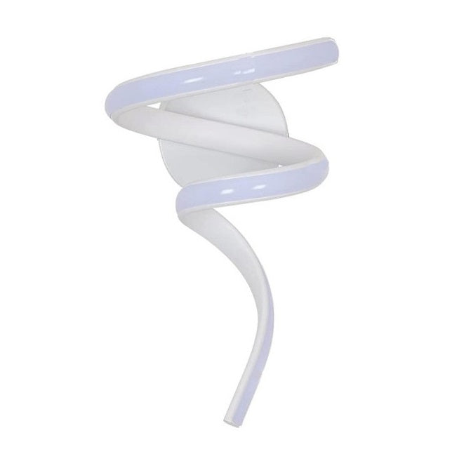 Applique Lampada Led a Spirale a parete 10W Luce 3in1 CCT Fredda Calda Naturale