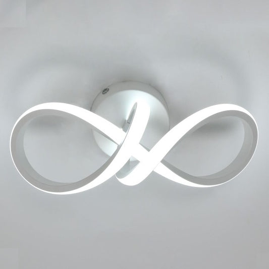 Applique Lampada Led 13W infinito a parete da interno Luce 3in1 selezionabile