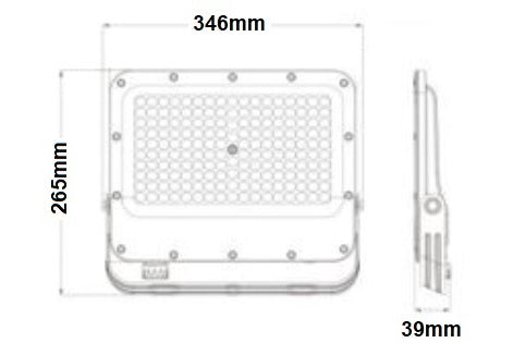Faro LED 200W Slim IP65 Proiettore da Esterno 20.000 lm CCT 3in1 Selezionabile (3000K/4000K/6500K) Bianco