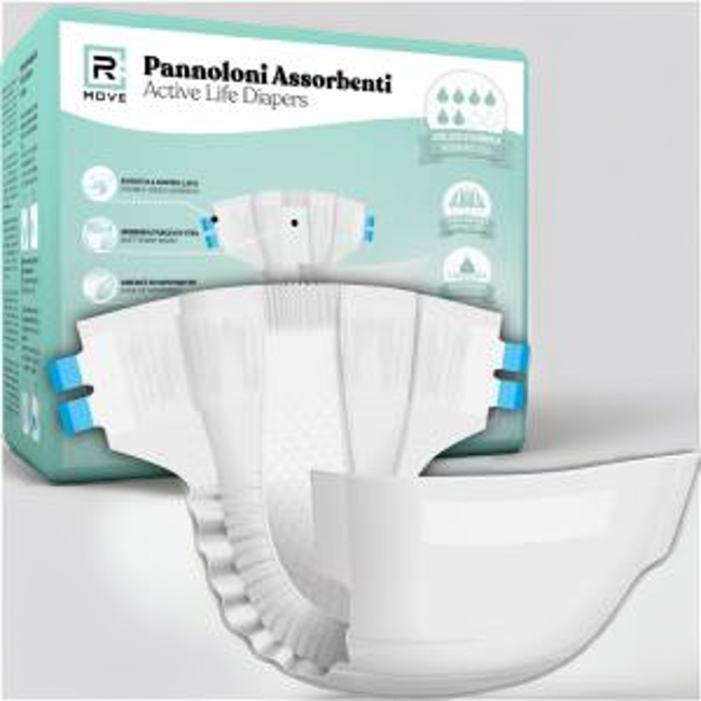 1 Conf. da 22 pz XL Pannoloni Assorbenti ActiveLife Adulto RMOVE