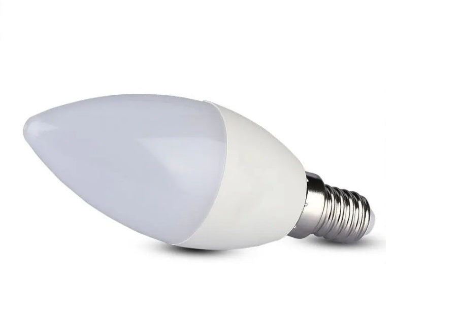 Lampadina Led 6W a Candela attacco E14 Luce Fredda Calda Naturale 510 Lumen