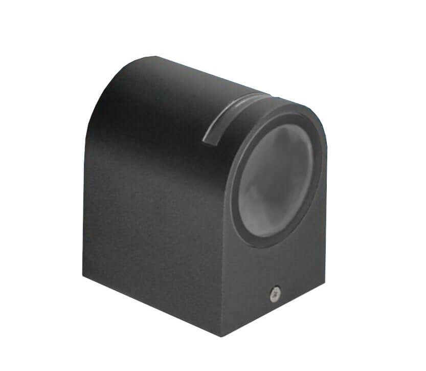 Applique da muro Wall Light 1 Luce Lampadina GU10 IP54 Bianco o Nero