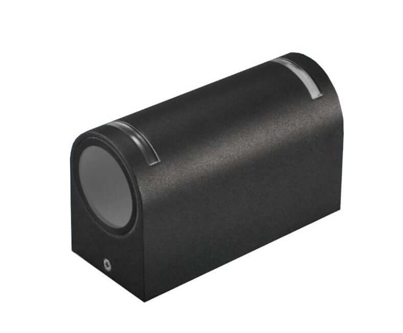 Applique Portalampada Wall Light IP54 doppio Lampadine GU10 IP54 Bianco Nero