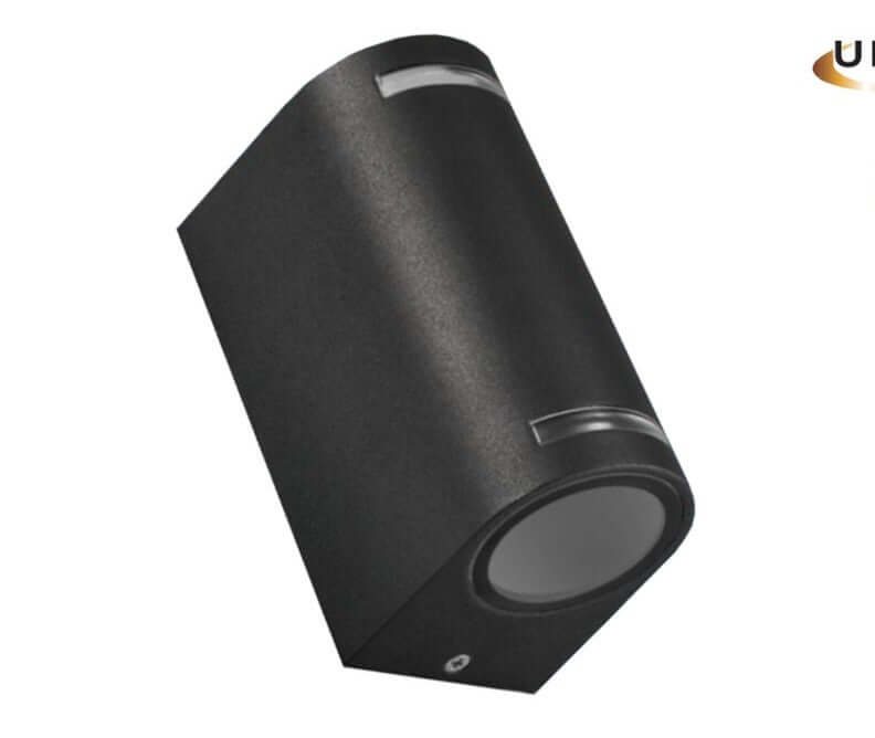 Applique Portalampada Wall Light IP54 doppio Lampadine GU10 IP54 Bianco Nero
