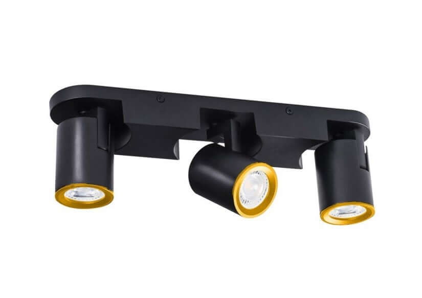 Applique da parete soffitto Wall Light lineare 3 testaeorientabili Lampadina GU10