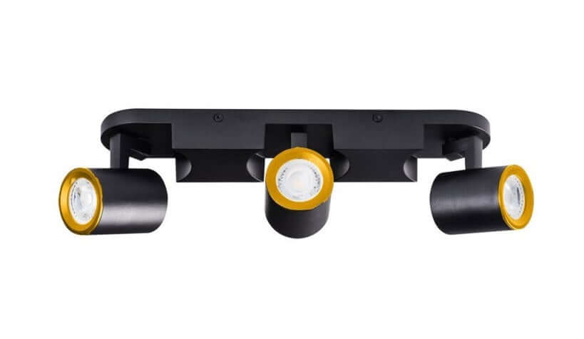 Applique da parete soffitto Wall Light lineare 3 testaeorientabili Lampadina GU10