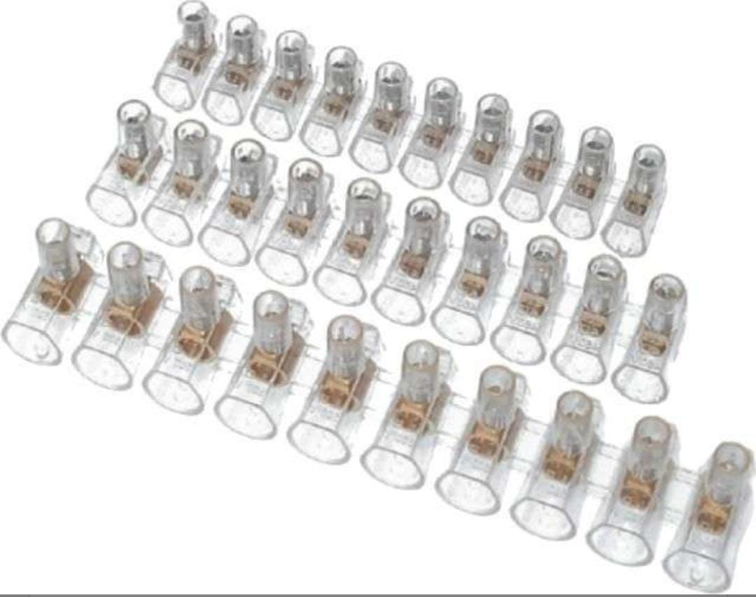 5 pezzi Morsetto Morsettiera Volante 5X10mm Trasparente 500V 57A
