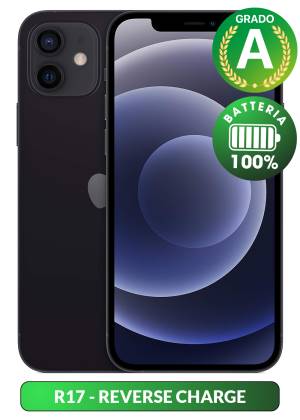 Apple iPhone 12 128GB 6.1" Black Used Batt.100% Grade - A - puntoluceled