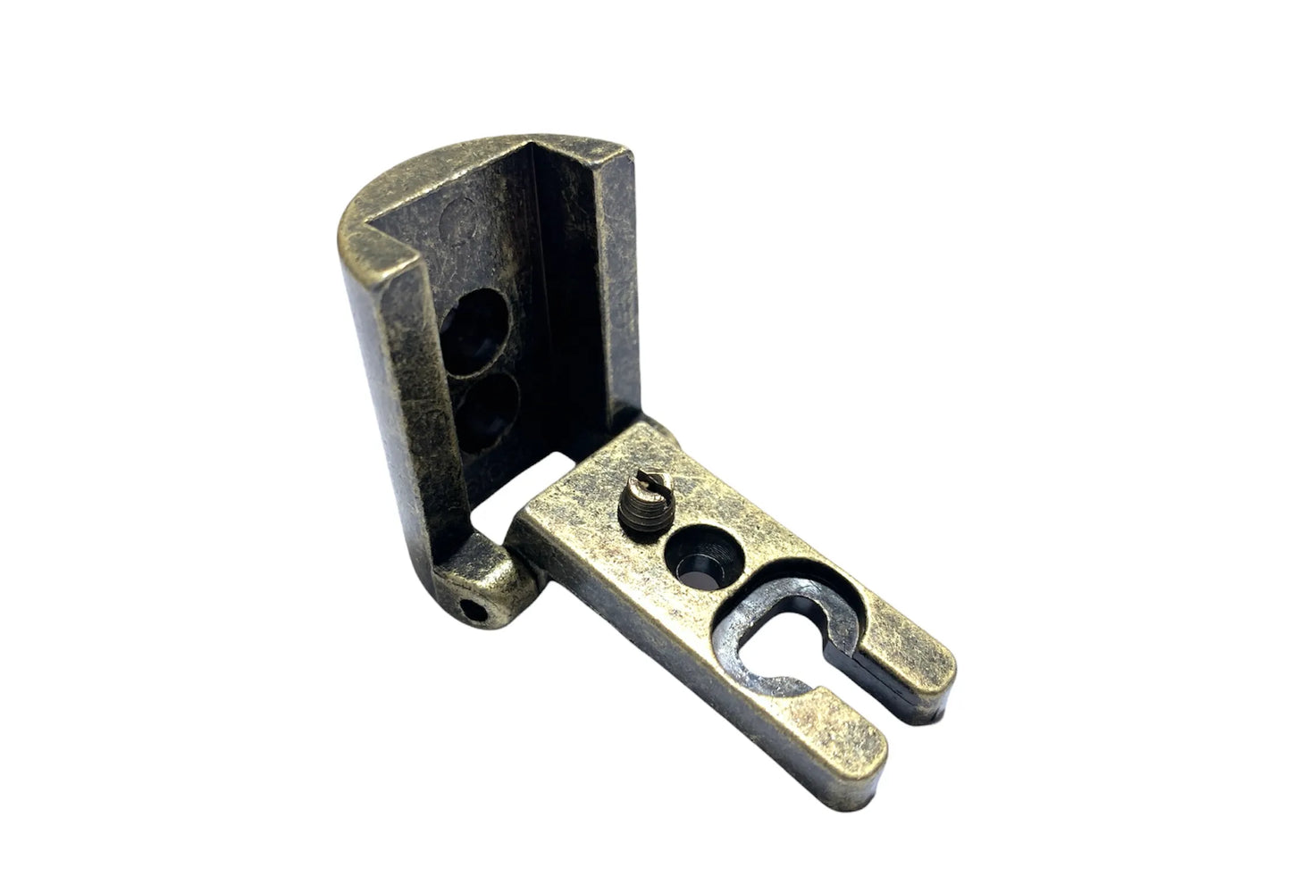 Cerniera per Armadio Mobili Anticata - Stile Arte Povera, Finitura Bronzata, Scodellino Diametro 27mm