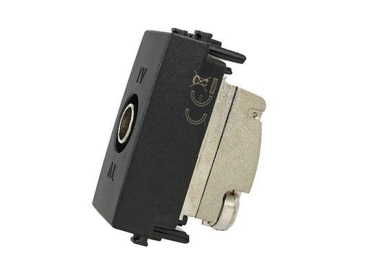 Connettore TV passante maschio compatibile con Vimar Arke Nero immagine 2