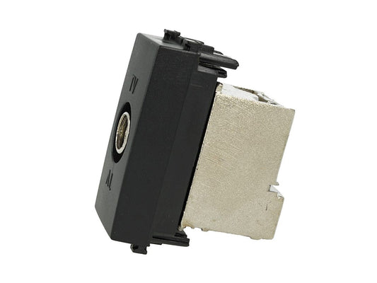 Connettore TV terminale maschio compatibile con Vimar Arke Nero immagine 2