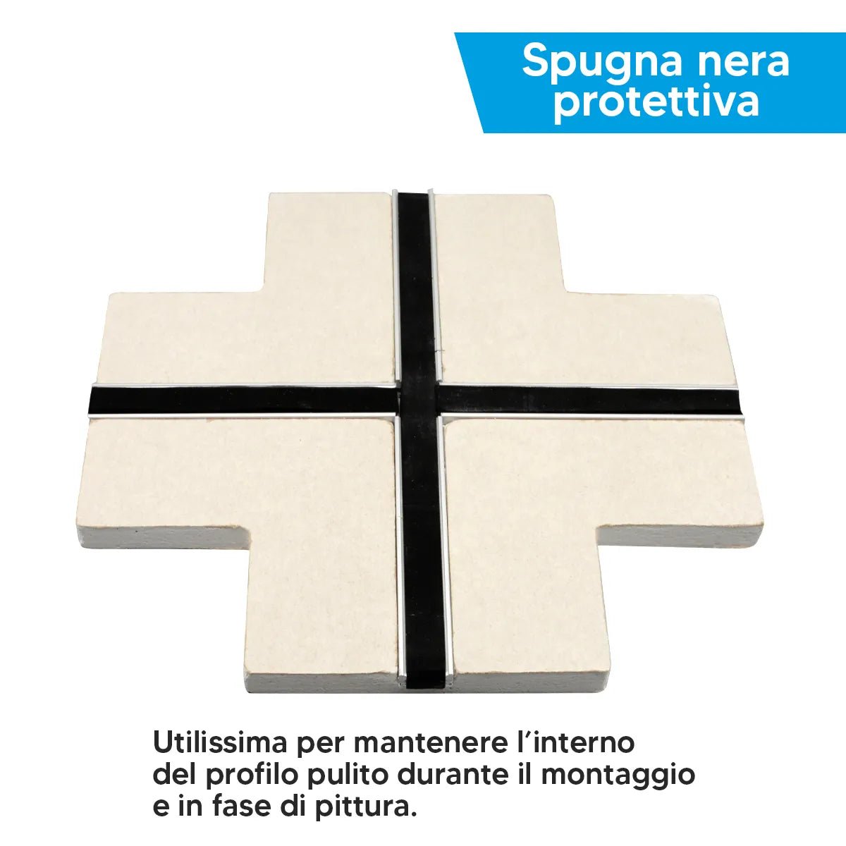 Giunto cartongesso 12,5mm profilo in alluminio Striscia Led struttura incasso e montaggio - puntoluceled