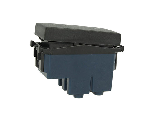 Interruttore Bipolare 16A tasto 0 1 Nero compatibile con Vimar Arke immagine 2