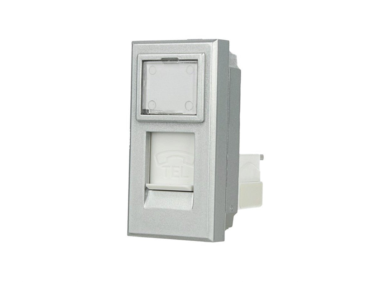 Presa Cavo Telefonica RJ11 Con Coperchio Compatibile con Bticino Axolute - puntoluceled