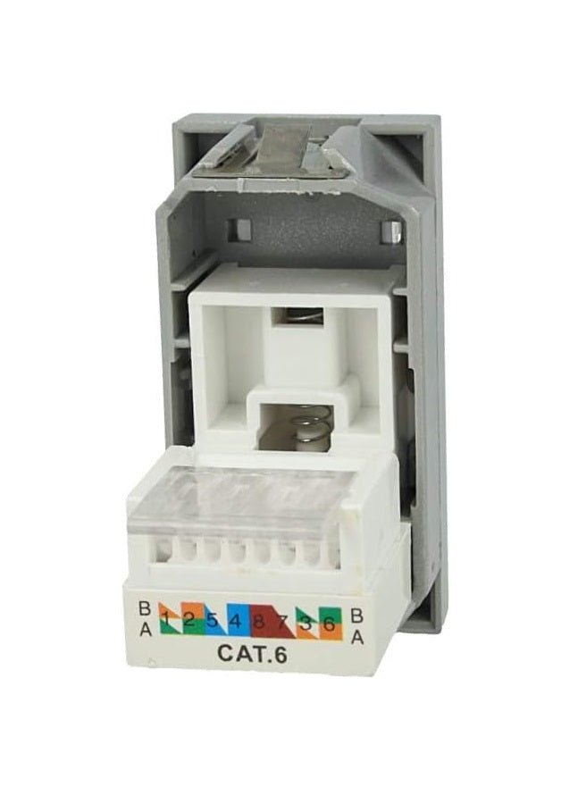 Presa Dati Lan UTP RJ45 CAT6 con coperchio Compatibile con Bticino Axolute - puntoluceled