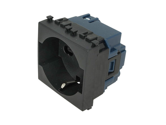 Presa spina Schuko 2P+T 16A compatibile con Vimar Arke immagine 2