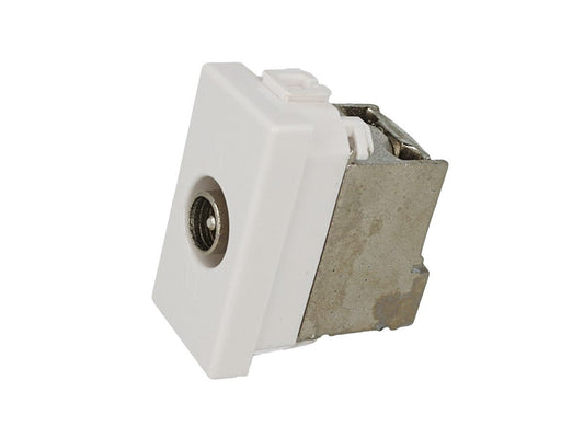 Presa TV passante maschio compatibile con BTicino Matix - modulo da incasso per supporto e placca compatibile