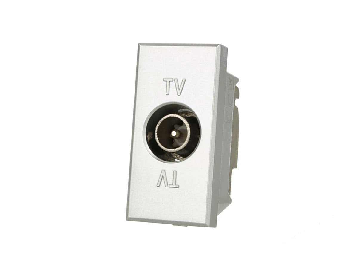 Presa TV Cavo Passante Connettore Maschio Compatibile con Bticino Axolute - puntoluceled