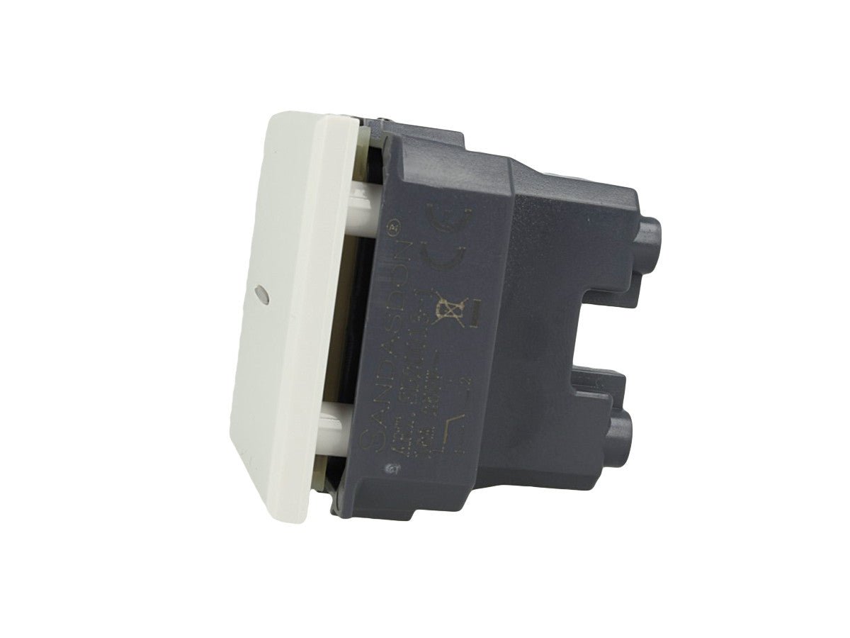 Pulsante Assiale 2 moduli 1P compatibile con Bticino Axolute - puntoluceled