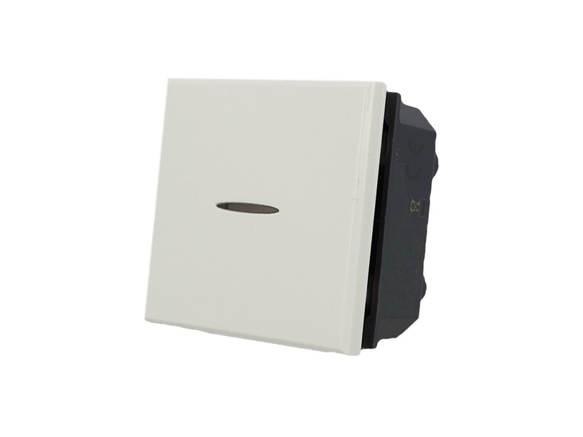 Pulsante Assiale 2 moduli 1P compatibile con Bticino Axolute - puntoluceled