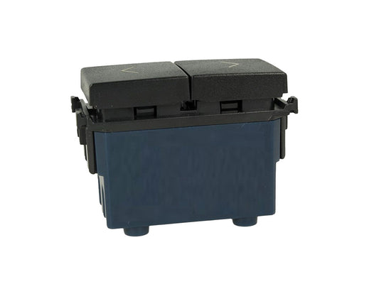 Pulsante doppio interbloccato saliscendi compatibile con Vimar Arke - modulo da incasso per supporto e placca compatibile
