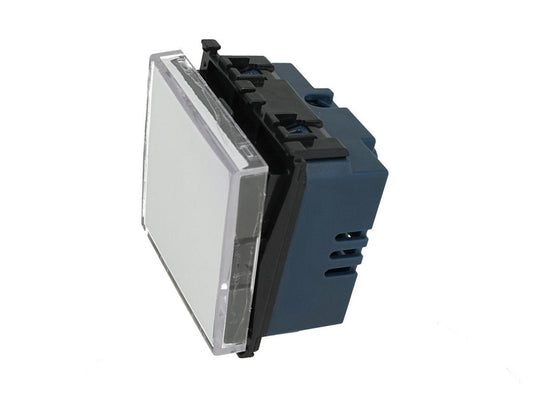 Pulsante targa portanome campanello compatibile con Vimar Arke immagine 2