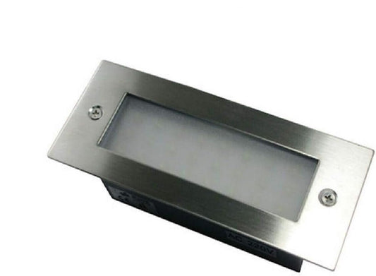 Segnapasso Led esterno faretto rettangolare 7W 9W 15W illuminazione scale sentiero giardino IP65 - puntoluceled