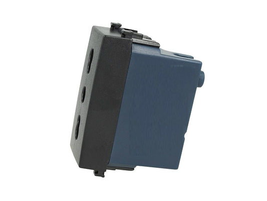 Spina bipasso bivante italiana 2P+T Nero compatibile con Vimar Arke immagine 2