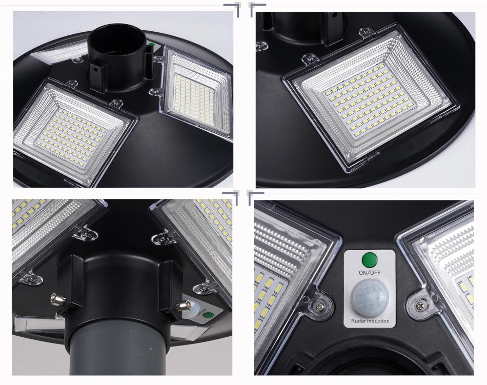 Lampione Led 100W da esterno Faro Stradale con Pannello Solare