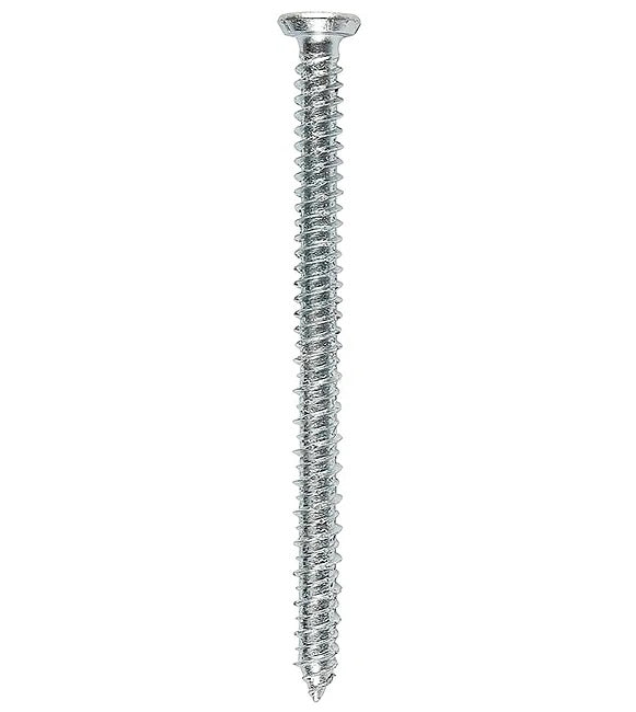 [100 Pezzi] Viti Turbovite Torx Tox calcestruzzo (6 lobi) acciaio zincato diametro Ø 7,5 mm Professionale, Vite testa piana svasata ancoraggio diretto senza tassello – filetto Hi-Lo –