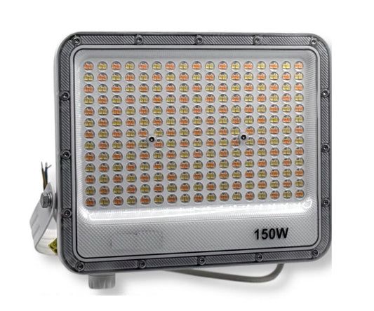 Faro LED 150W Slim IP65 Proiettore da Esterno 15.000 lm CCT 3in1 Selezionabile (3000K/4000K/6500K) – Bianco