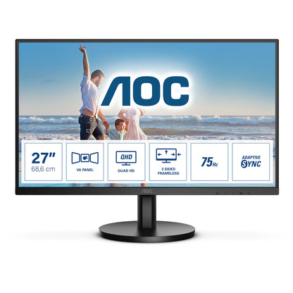 AOC Q27B3MA LED display 68,6 cm (27&#34;) 2560 x 1440 Pixel Quad HD Nero