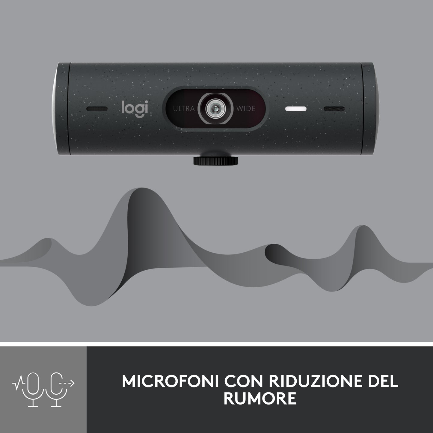 Logitech Brio 500 webcam 4 MP 1920 x 1080 Pixel USB-C Grafite