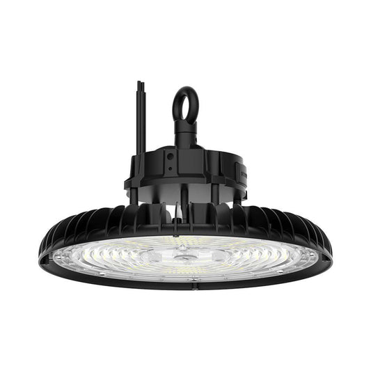 Campana LED SMD Industriale 200W 160LM/W UFO Colore Nero 120° IP65 Impermeabile Luce 3 in 1 Bianca Fredda Calda e Naturale