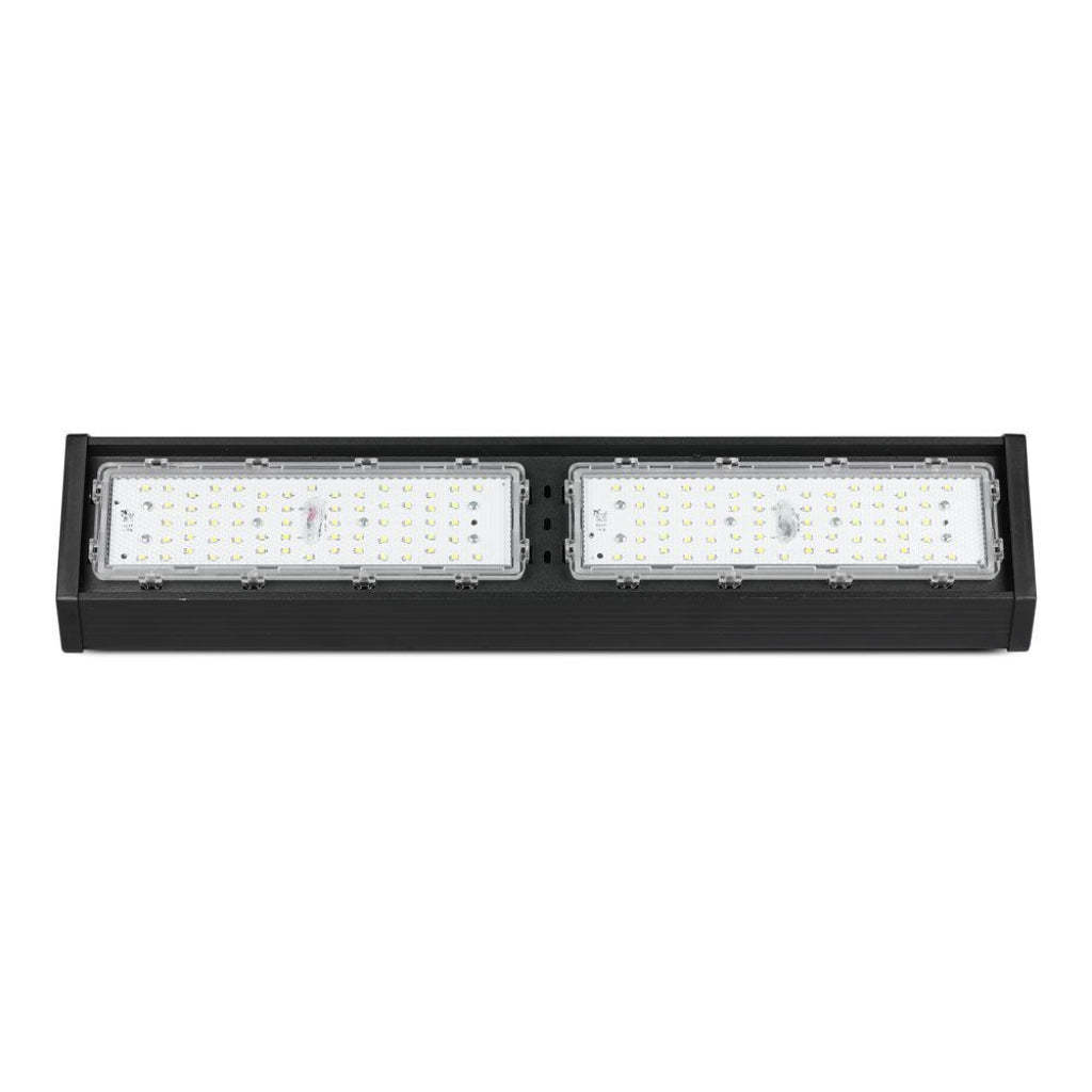 Lampada industriale LED Lineare Campana Chip Samsung 100W Colore Nero 6500K IP54 SMD High Bay