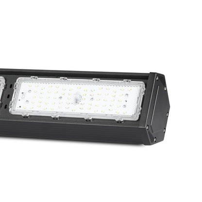 Lampada industriale LED Lineare Campana Chip Samsung 100W Colore Nero 6500K IP54 SMD High Bay