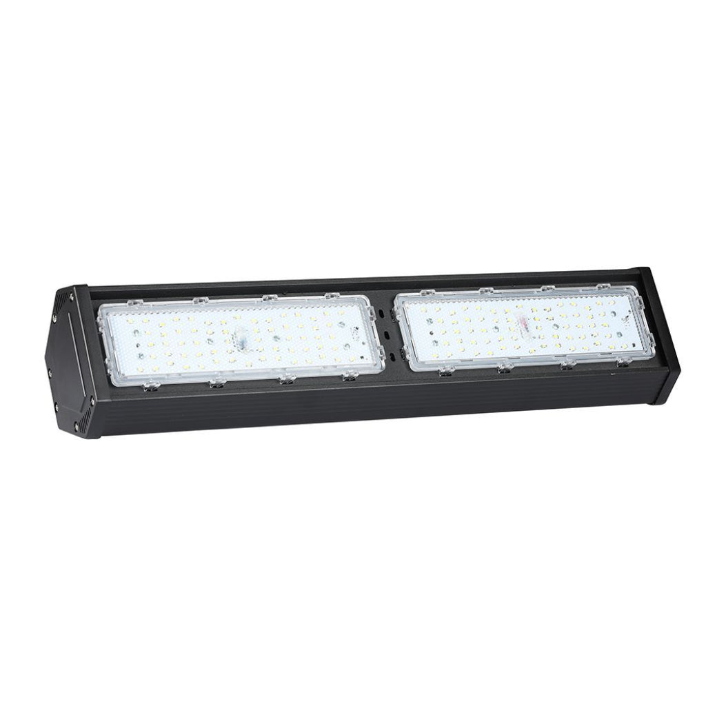 Lampada industriale LED Lineare Campana Chip Samsung 100W Colore Nero 6500K IP54 SMD High Bay