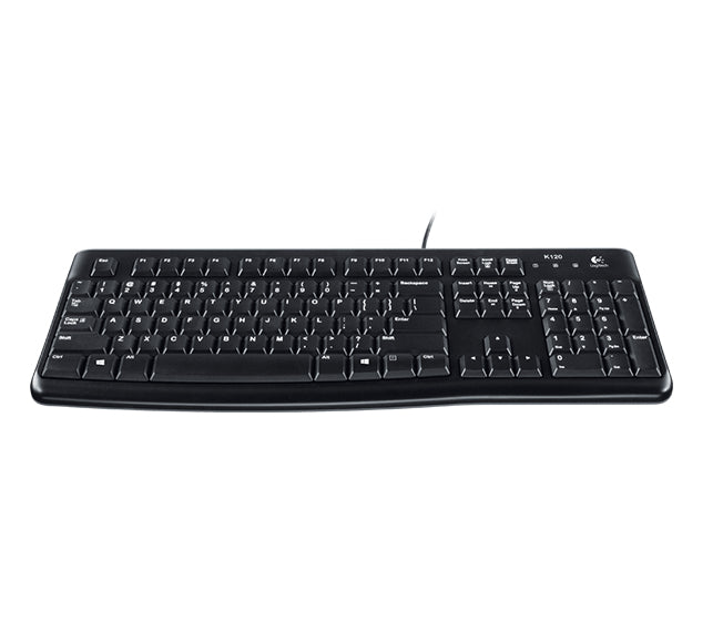 Logitech MK120 Combo Tastiera e Mouse con Filo per Windows, Mouse Ottico Cablato, Tastiera di Dimensioni Standard, USB Plug-and-Play, Compatibile con PC, Laptop