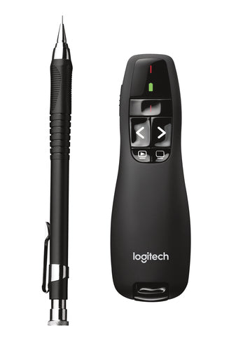 Logitech R400 puntatore wireless RF Nero