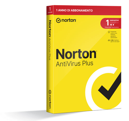 Norton Antivirus Plus 2024 | 1 Dispositivo | Licenza di 1 anno | PC o Mac