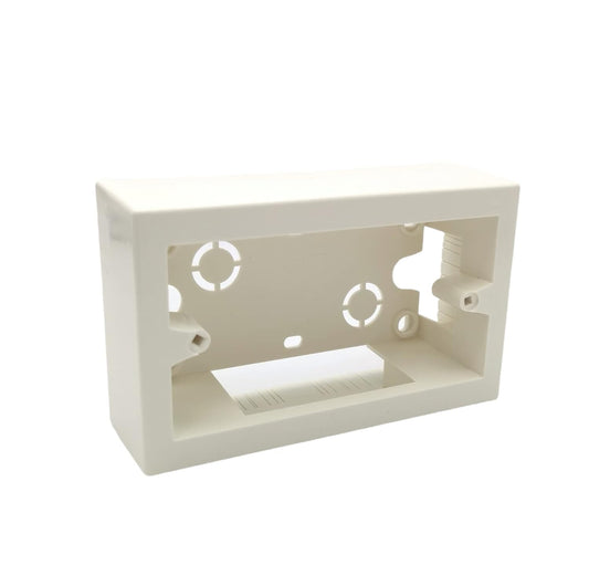 Cassetta di Fissaggio a Parete/Plafone 4 Moduli in PVC Rigido IP40 Bianco RAL9010 (145×90×48 mm)
